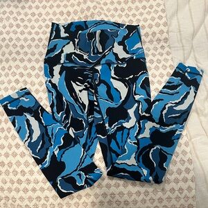 lululemon athletica Blue and Black Skinny Pants